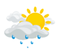 Intervalos nubosos con lluvia