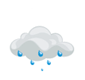 Muy nuboso con lluvia