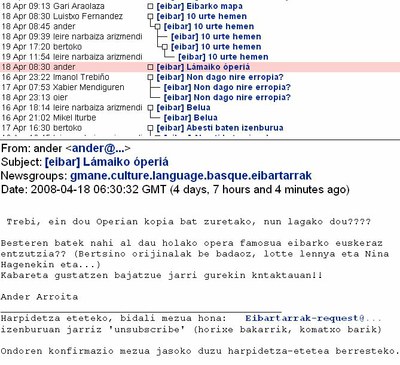 Eibartarrak zerrenda, 10 urte