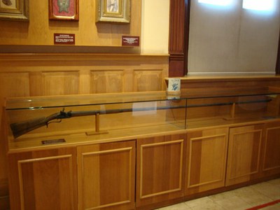 Eibarren egindako 3 metroko eskopeta, Mexikoko Iraultzaren museoan