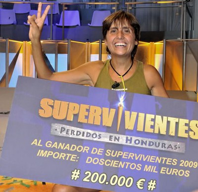 Maite Zuñiga eibartarra, "Supervivientes 09" lehiaketako irabazle