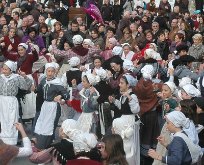 Plazara Dantzara, San Andres egunean