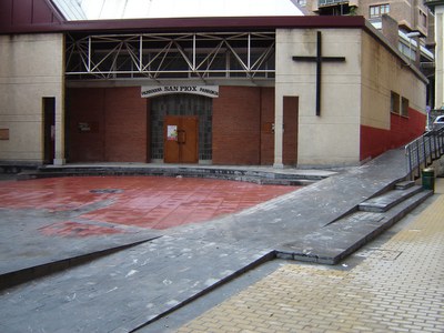 San Pio X aurreko plazatxoan lanak bukatzen