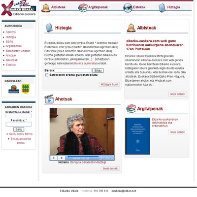 www.eibarko-euskara.com webgune berrituaren aurkezpena