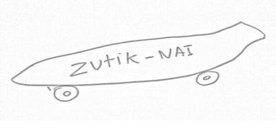 Zutik-Nai patinete baten bila