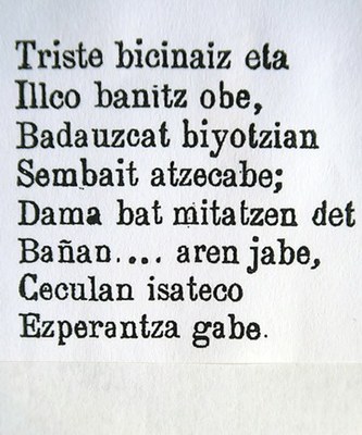 Bilintxen menda, mendeurrenaren aperitibo