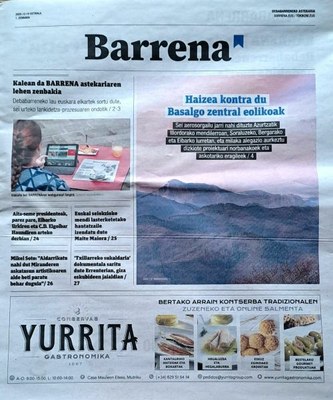 Debabarrendarrok badugu euskarazko astekaria: BARRENA