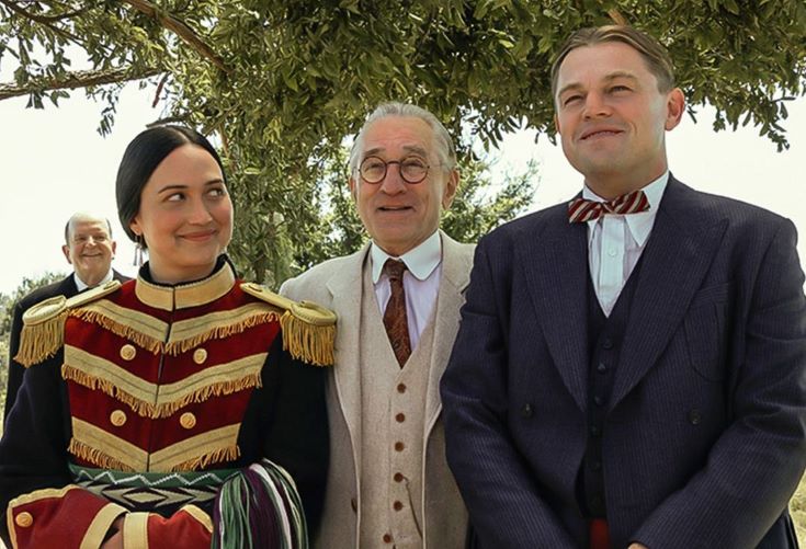 Lily Gladstone, De Niro, DiCaprio