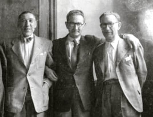 Juan Gisasola, Isaac Viteri, Pako Iñarrairaegi, 1945
