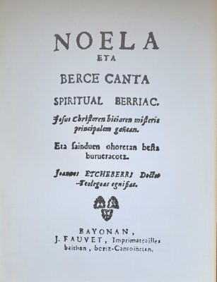 Noelak: arrantzaleentzako bertso barrokoak