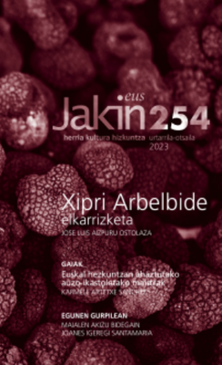 Xipri Arbelbide: "uros bizi izateko, ez sobera gormanta izan"