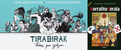 “Tirabirak” eta “Korralito forala” liburuak kalean