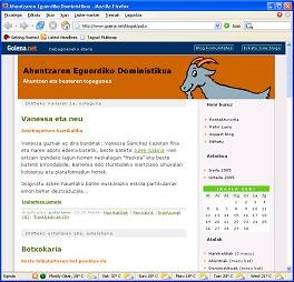 "Ahuntzaren Eguerdiko Doministikua", euskal blog berria