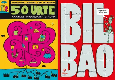 Arabako industriaren eta Bilboko hiriaren historiari buruzko komikiak
