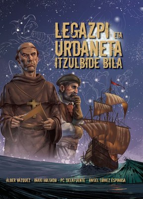 Asiatik Amerikarako nabigazio bidearen aurkikuntzaren komikia