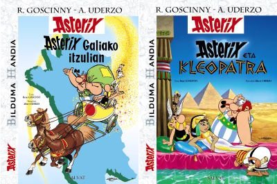 Asterix-en beste bi album berrargitaratu dira euskaraz