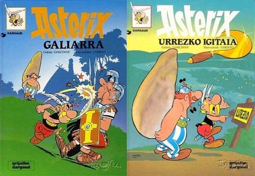 "Asterix galiarra" eta "Urrezko igitaia" berrargitaratu ditu Salvatek