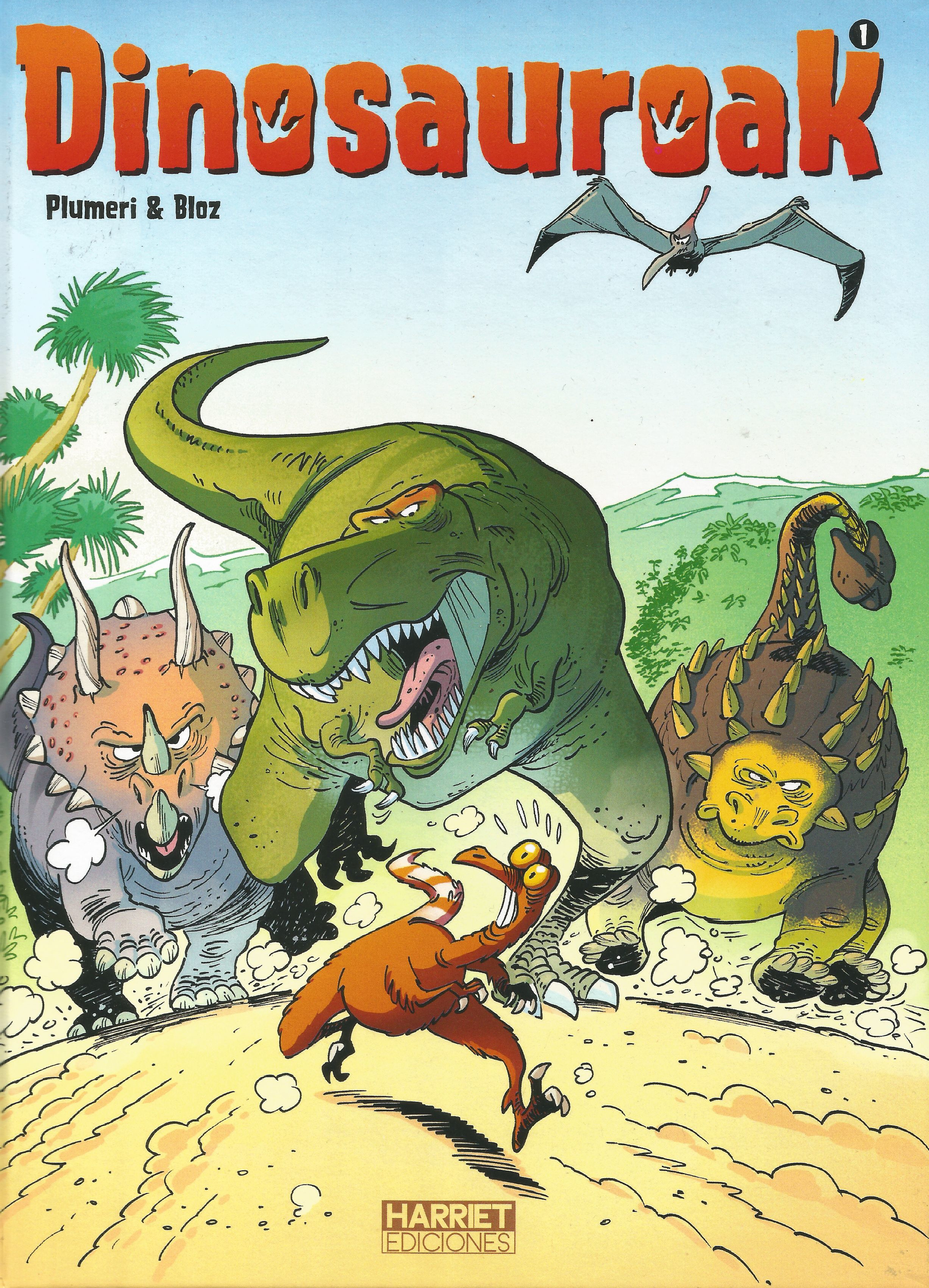 Dinosauroei buruzko jakingarriak, komikian eta umorez