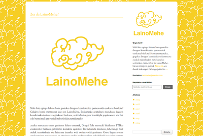Euskarazko komikiari buruzko webgune oso interesgarri bat: LainoMehe