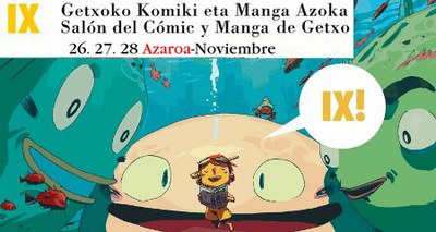 Getxoko IX. Komiki eta Manga Azoka aste bukaera honetan