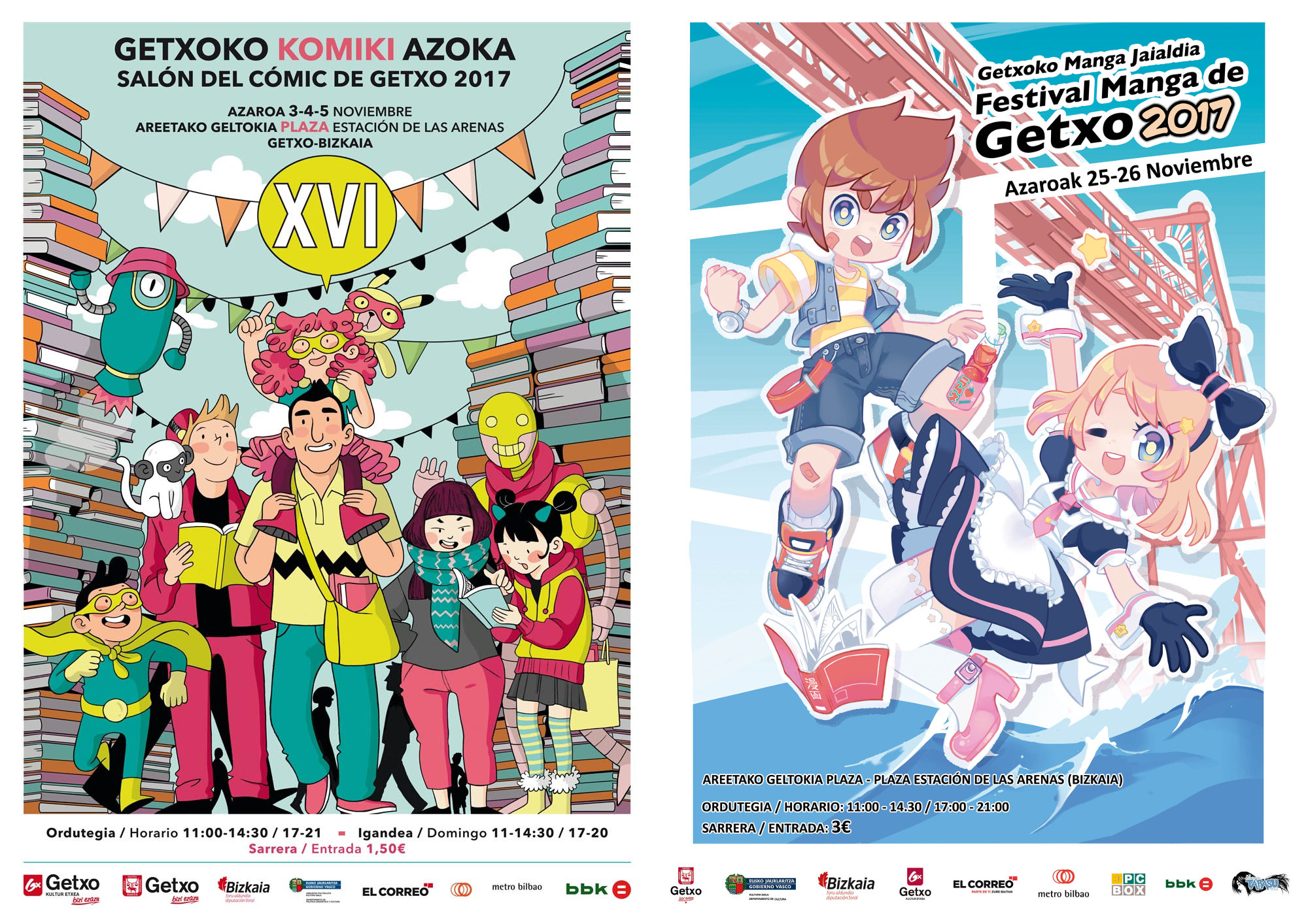 Getxoko Komiki Azoka bihartik igandera eta Manga Azoka hilaren 25 eta 26an