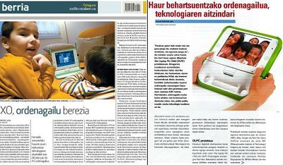 Gure XO, Berrian eta Elhuyar Zientzia eta Teknika aldizkarian