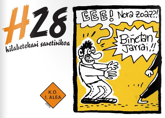 H28, euskarazko komiki-aldizkari satiriko digital berria!