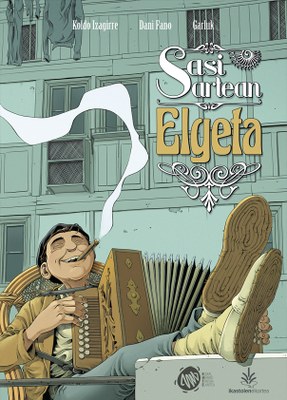 Jazinto Rivas "Elgeta" trikitixaren maisuaren bizitza komikiratu dute Ikastolen Elkarteak eta Trikitixa Elkarteak elkarlanean