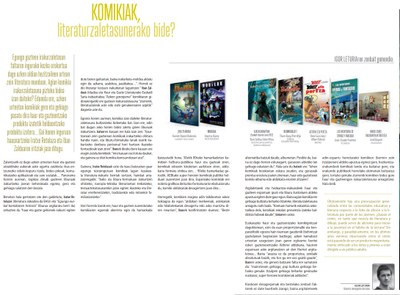 Komikiak, literaturzaletasunerako bide?