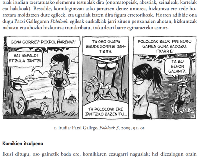 Komikien itzulpenari buruzko artikulua Senez aldizkarian