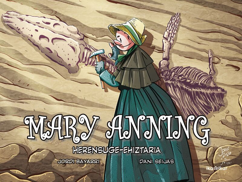 "Mary Anning - Herensuge-ehiztaria" atera du Ikaselkar-ek, lehen emakume paleontologoari buruzko komikia