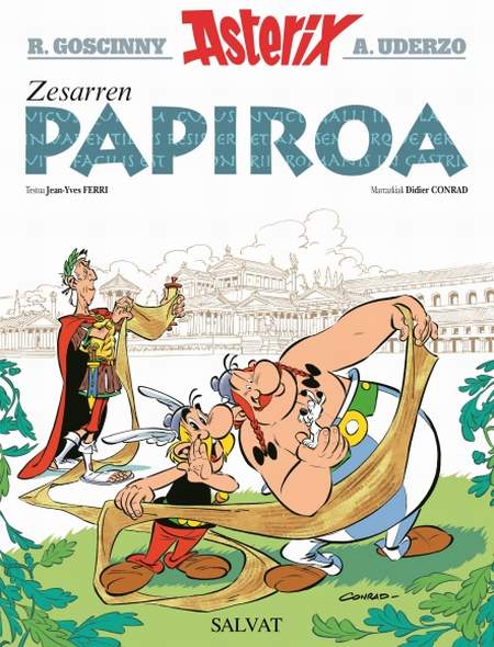 "Zesarren papiroa", Asterixen album berria