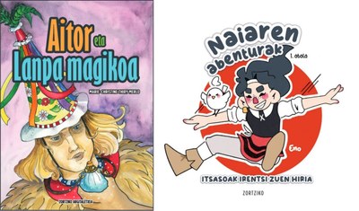 Zortziko argitaletxearen bi komiki berri: Aitorren abenturen album berria, "Aitor eta lanpa magikoa", eta "Naiaren abenturak 1- Itsasoak irentsi zuen hiria"