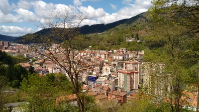 Eibarko ikuspegia Gisastuko depositotik Eibarko ikuspegia Gisastuko depositotik