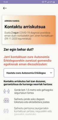 Radar Covid: adibide praktikoa