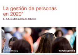 Escenarios gestión personas en 2020 Escenarios gestión personas en 2020