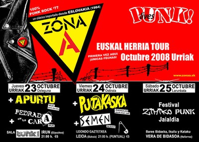 Zona A - Euskal Herria Tour 2008 Zona A - Euskal Herria Tour 2008
