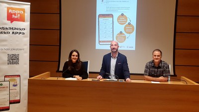 Eibarko hika praktikatzeko aplikaziñua gure esku, Appa hi!