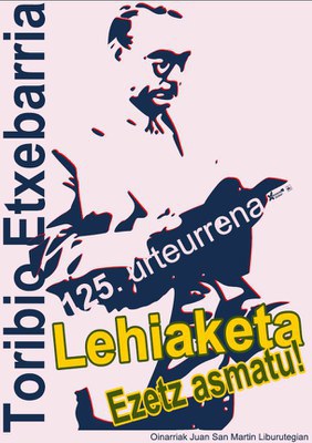 Euskerian egunian, Toribio Etxebarria hizpide Eibarren