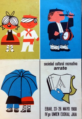 Eibarko Euskal Jaixa (1968) - kartela Eibarko Euskal Jaixa (1968) - kartela