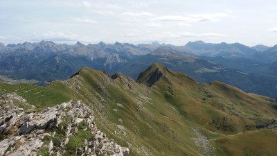 Kartxela mendia (1.979 m), Belagua eta Juan Pitotik gora, Binbaletako zirkoan barrena