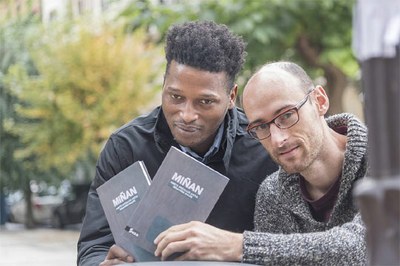 "Miñan" (Susa, 2019), Ibrahima Baldek ahoz idatzia eta Amests Arzallusek eskuz idatzia