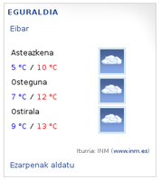 Eguraldia Eibar.ORG atarian Eguraldia Eibar.ORG atarian